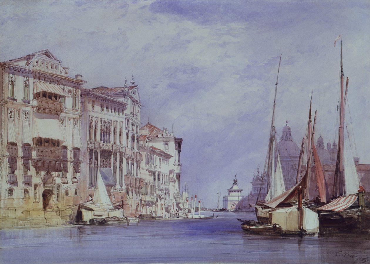 Canal Grande, Wenecja autorstwa William Callow