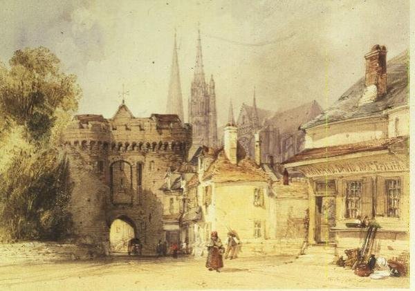 Brama Guillaume, Chartres autorstwa William Callow