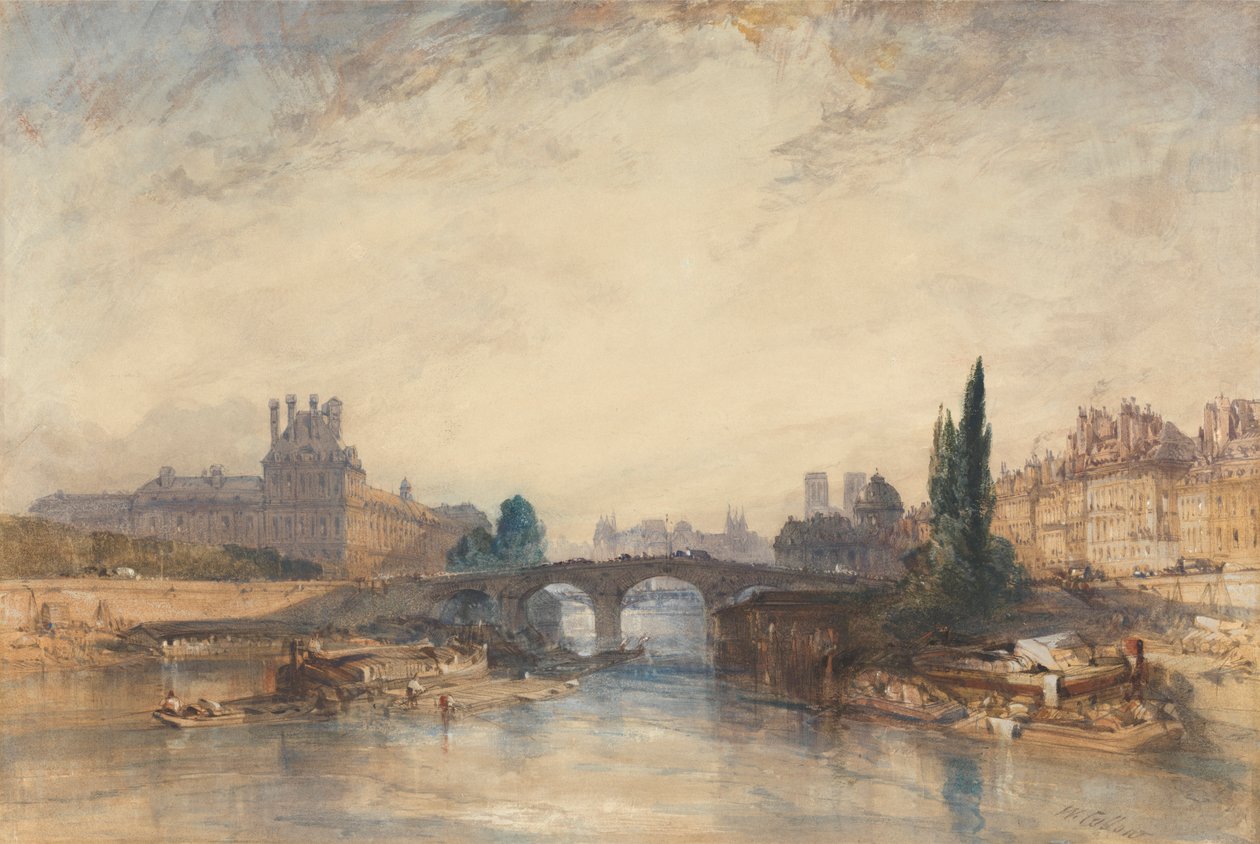 Widok na Pont Royal autorstwa William Callow