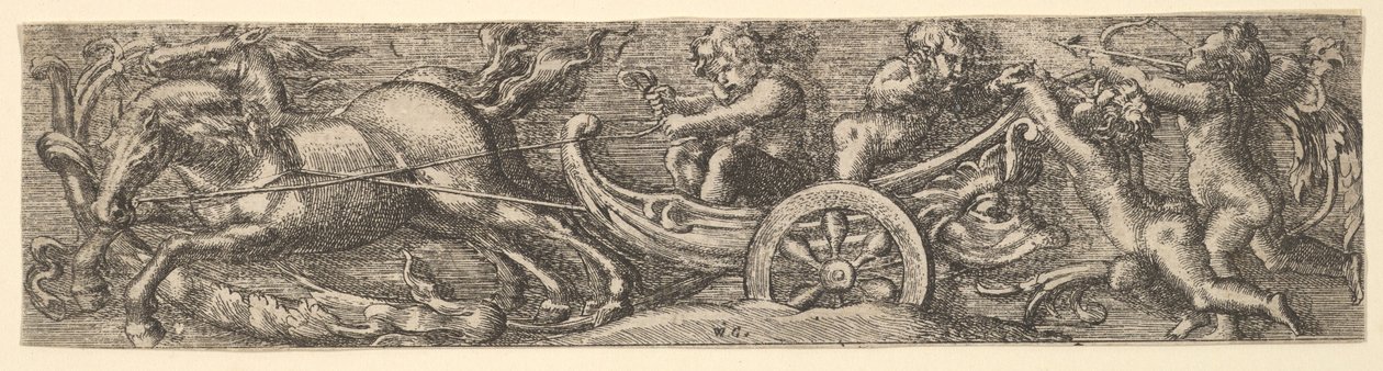 Rydwan z muszli przegrzebków, 1654. autorstwa William Carter