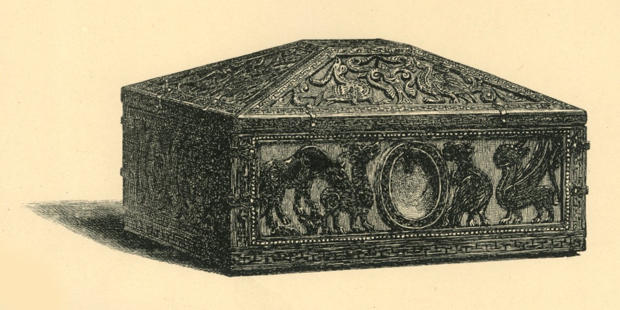 Szkatułka, c1180-1200, 1881. autorstwa William Catley