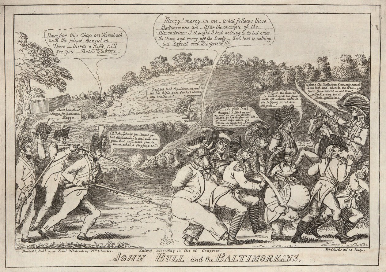 John Bull i Baltimorejczycy autorstwa William Charles
