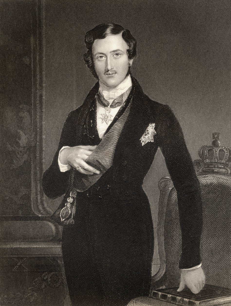 Albert Prince Consort z Wielkiej Brytanii, grawerowane przez W. Holla, z „The National Portrait Gallery, Volume IV”, wydanej ok. 1820 r. autorstwa William Charles Ross