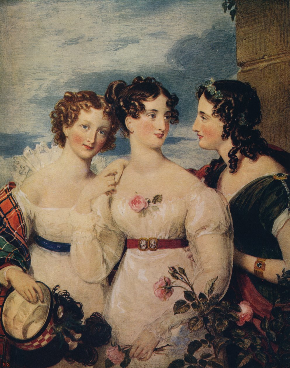 Unia: oset, róża, koniczyna, ok. 1850 r. autorstwa William Charles Ross