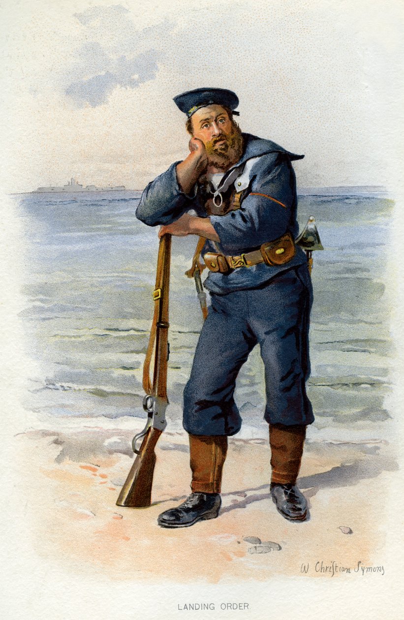 Rozkaz lądowania, c1890-c1893. autorstwa William Christian Symons