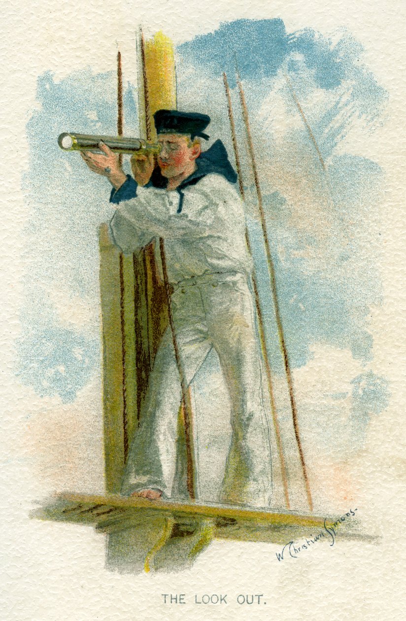 Look Out, c1890-c1893. autorstwa William Christian Symons