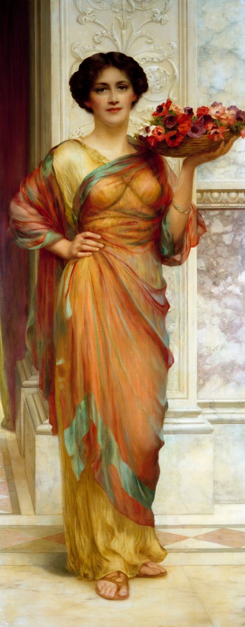 Kosz zawilców autorstwa William Clark Wontner