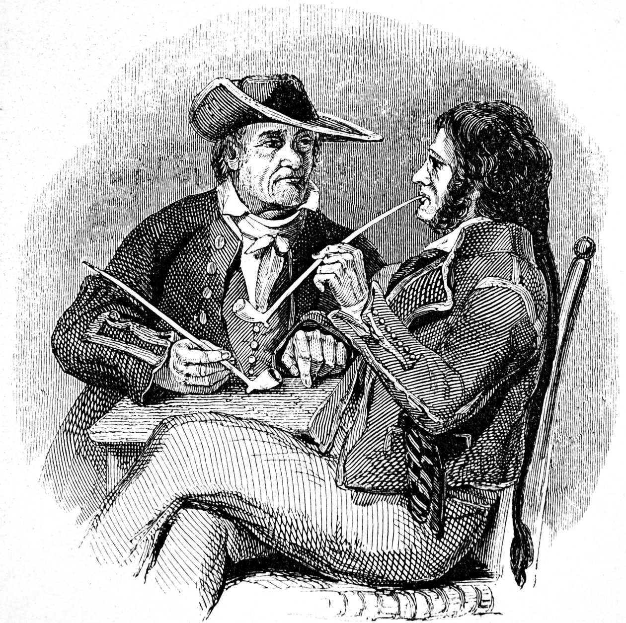 Stare sole (żeglarze, marynarze), cieszące się fajką tytoniu autorstwa William Clarkson (manner of) Stanfield