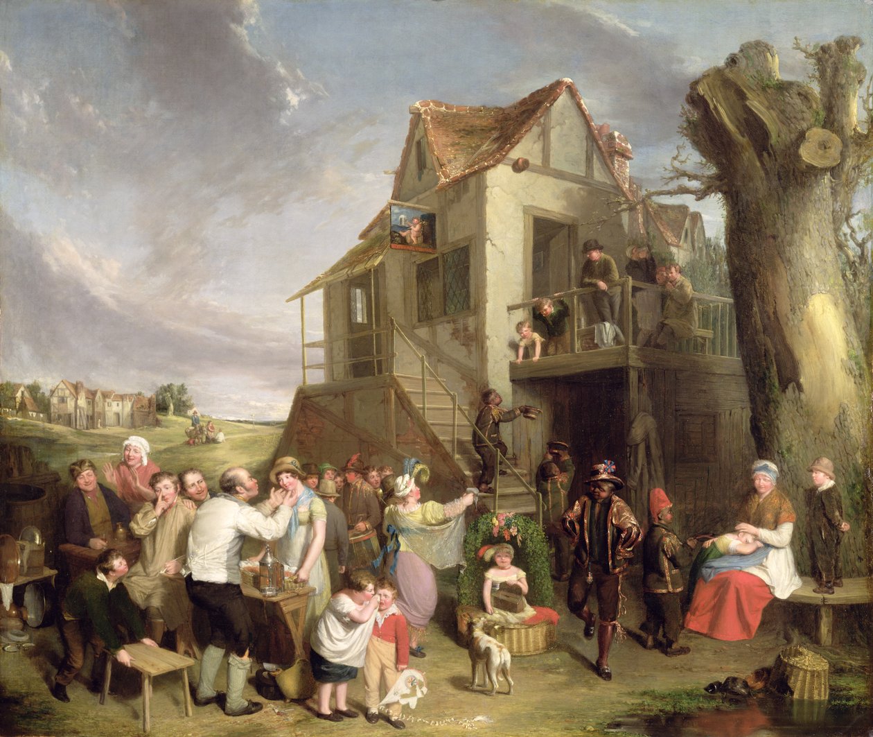 Dzień Maja, c.1811-12 (olej na płótnie) autorstwa William Collins
