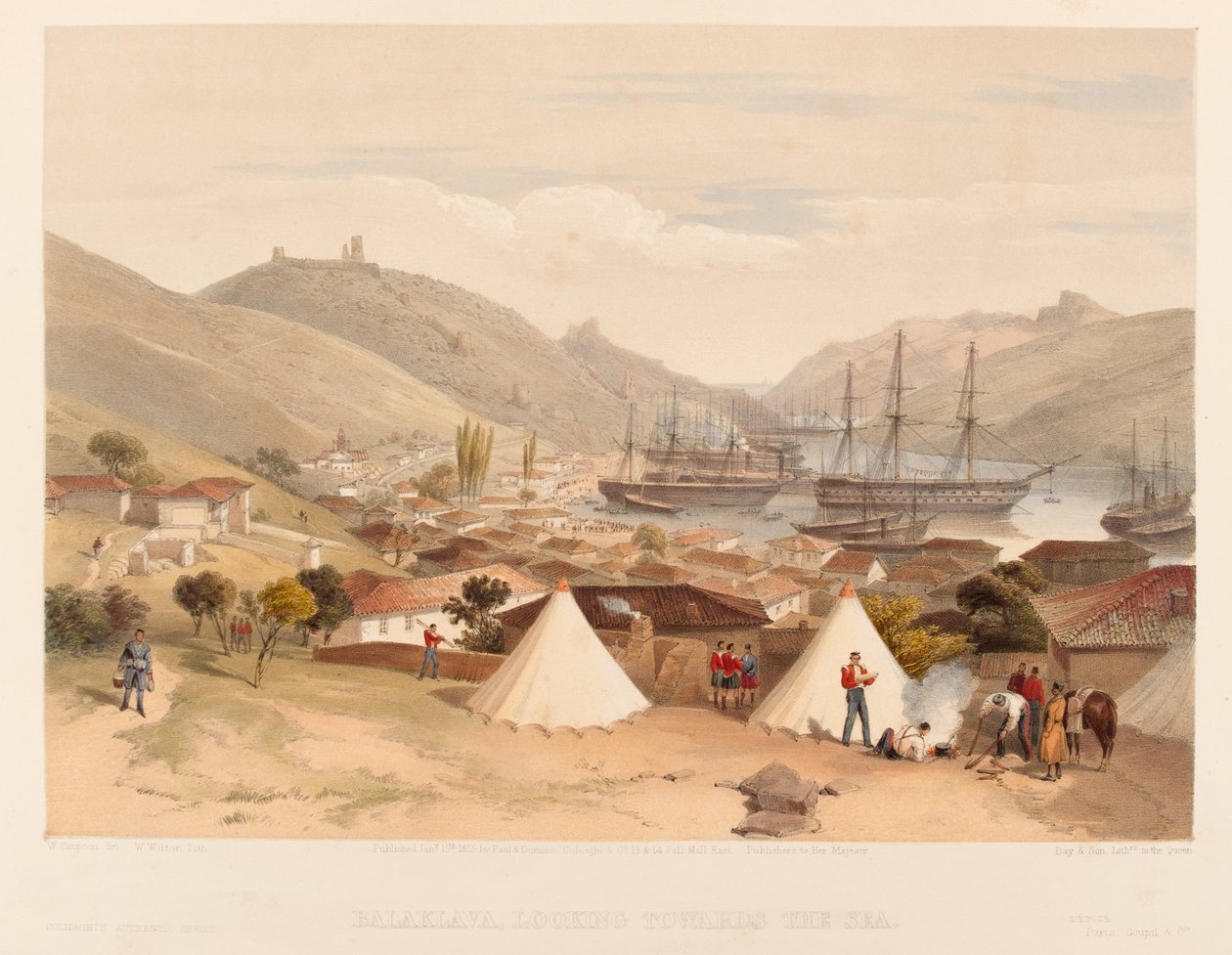 ?Bałaława w kierunku morza?, 1855 r. autorstwa William Crimea Simpson
