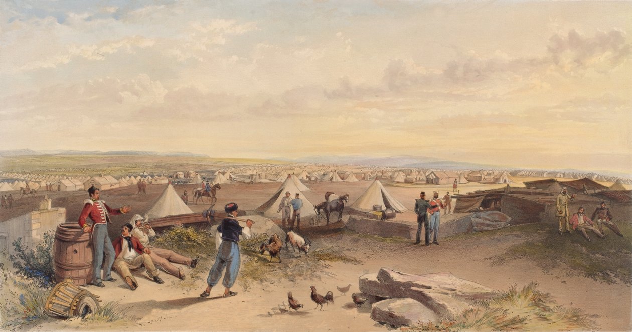?Obóz 4. Dywizji 15 lipca 1855? autorstwa William Crimea Simpson