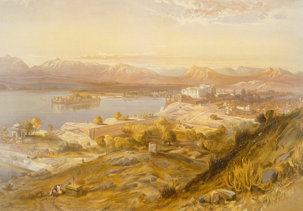 Oodypure, z „Indie Ancient and Modern”, 1867 autorstwa William Crimea Simpson