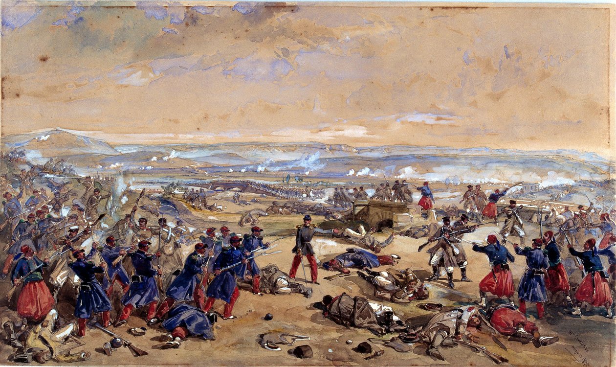 Bitwa pod Czerneją, 16 sierpnia 1855 r. autorstwa William Crimea Simpson