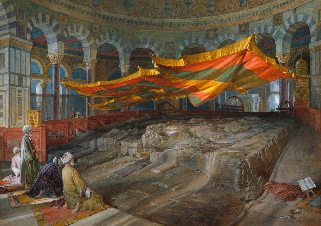 Święta Skała, Jerozolima, 1887 autorstwa William Crimea Simpson