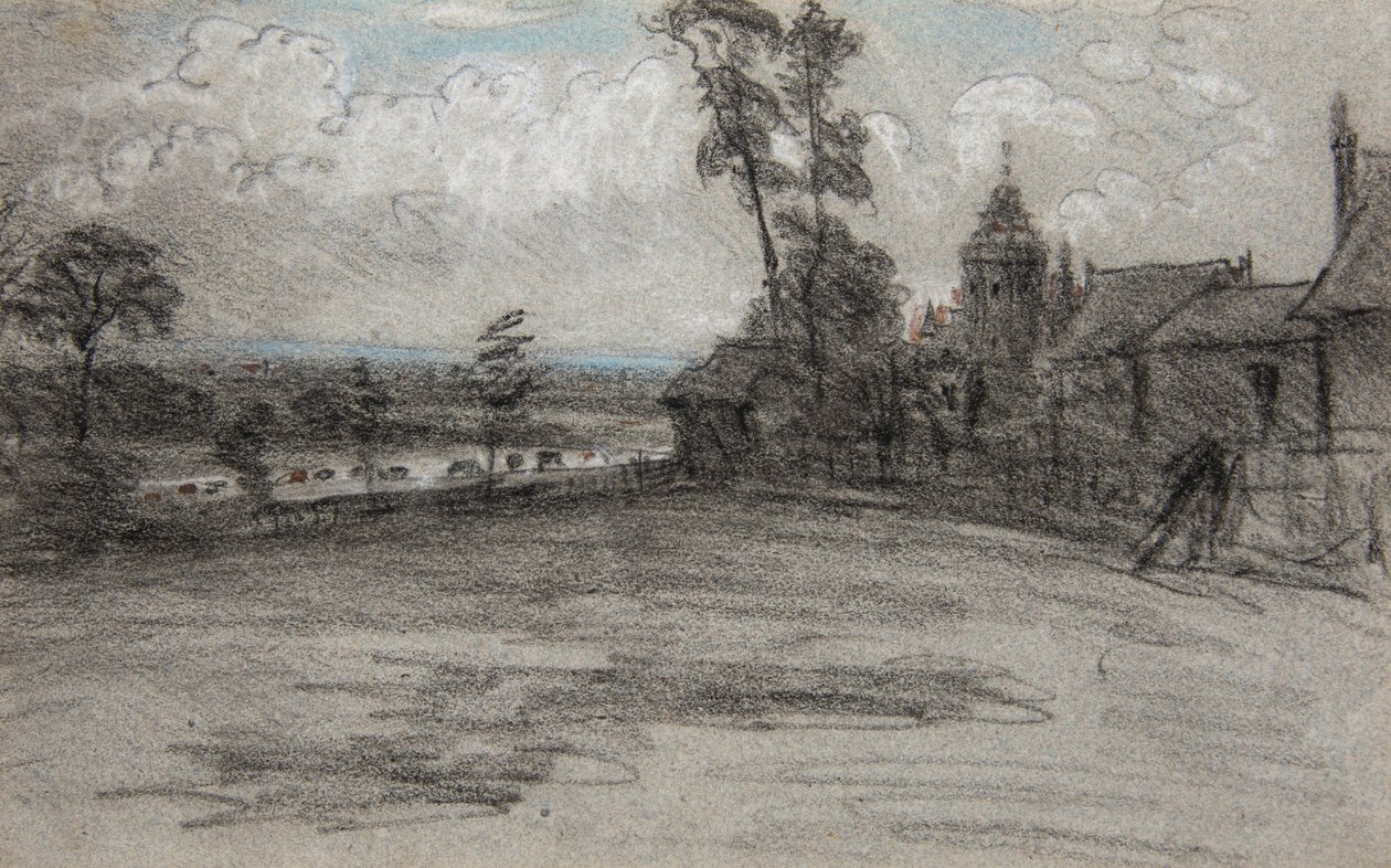 Londyn z Priory, Hampstead. Prysznice autorstwa William Crotch