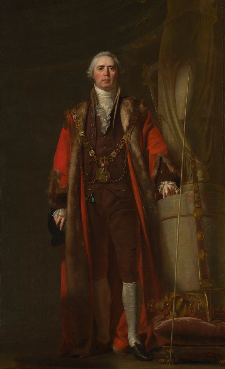 Charles Thorp jako burmistrz Dublina, ok. 1800 r autorstwa William Cuming