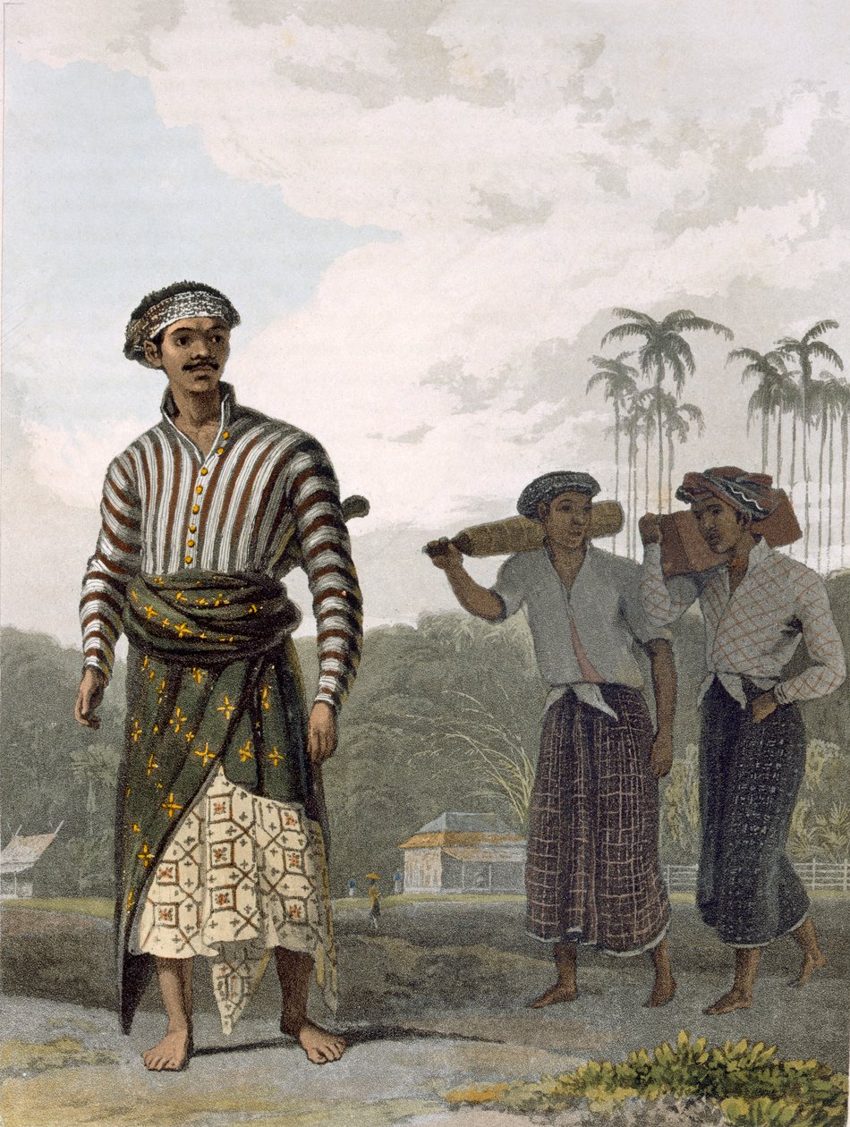 Madurese z rangi Mantu, płyta 7 z tomu I „Historii Jawy” Thomasa Stamforda Rafflesa (1781-1826), wyd. 1817 (akwatinta) autorstwa William Daniell