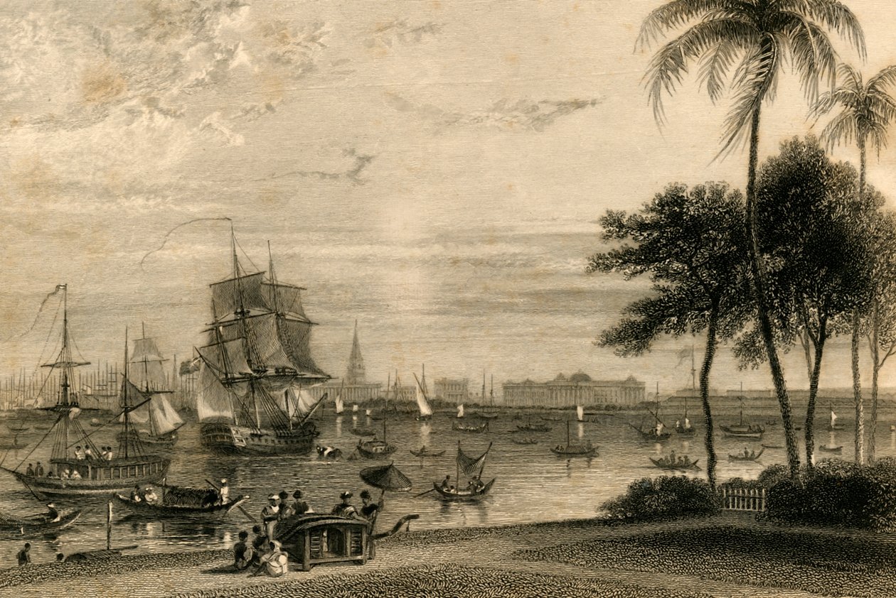 Kalkuta, z Domu Ogrodowego, 1835. autorstwa William Daniell