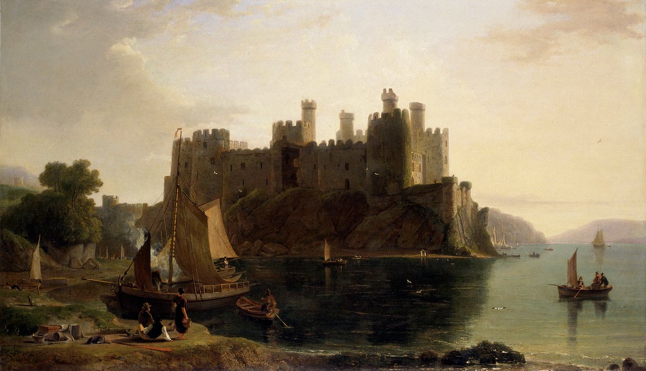 „Zamek Conway”, 1789-1837 autorstwa William Daniell