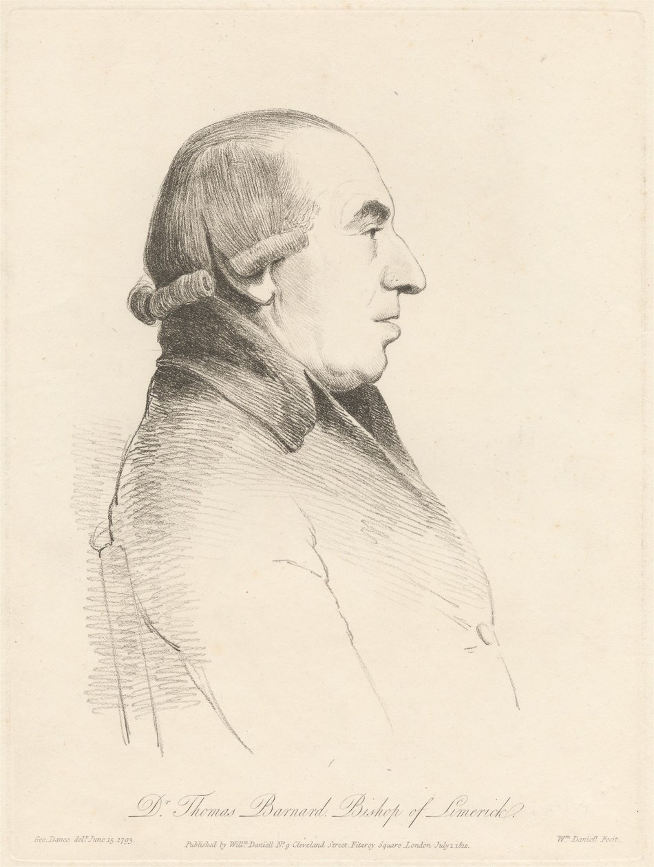 Dr Thomas Barnard, biskup Limerick autorstwa William Daniell
