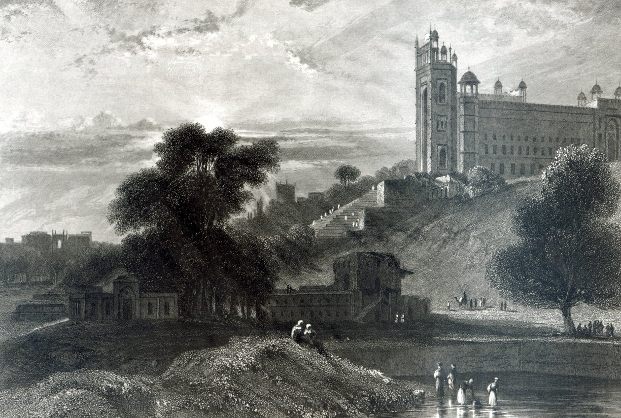 Fatehpur Sikri koło Agry, grawerowane przez R. Brandarda (grafika) autorstwa William Daniell