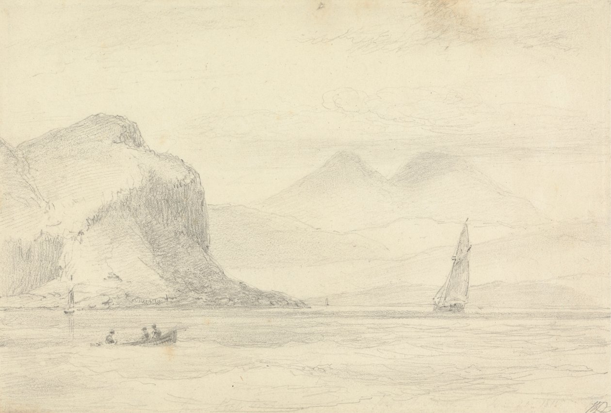 Z Loch Creran, przełęcz Jura autorstwa William Daniell