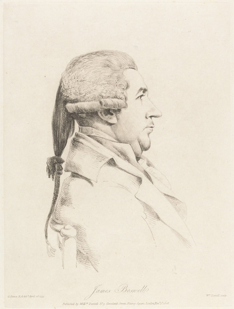 James Boswell autorstwa William Daniell