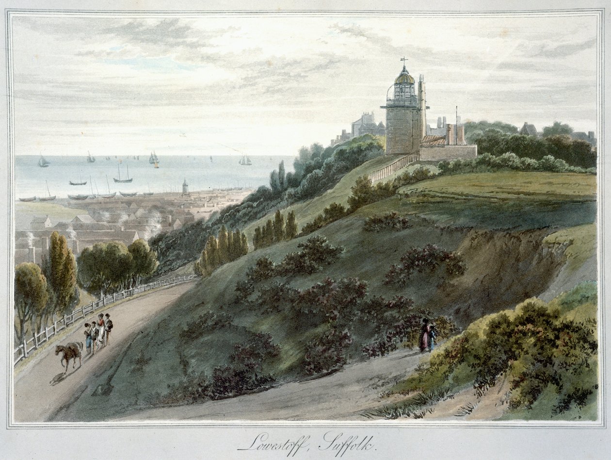 „Lowestoft, Suffolk”, 1814-1825 autorstwa William Daniell