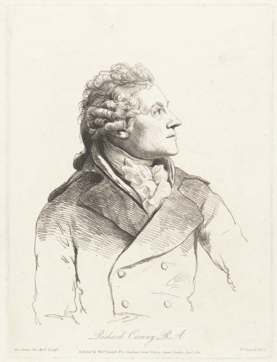 Richard Cosway, R.A. autorstwa William Daniell