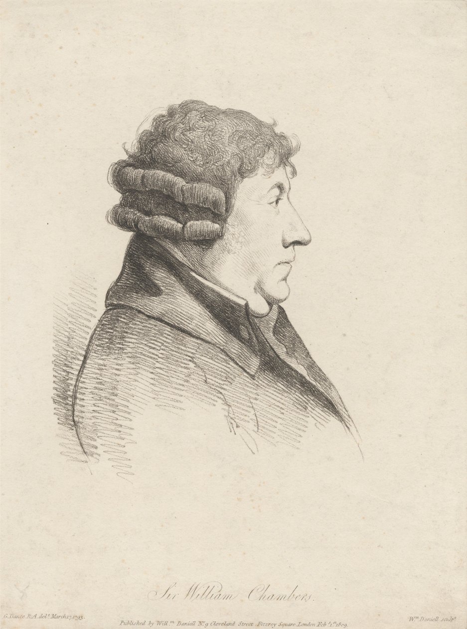 Sir William Chambers autorstwa William Daniell