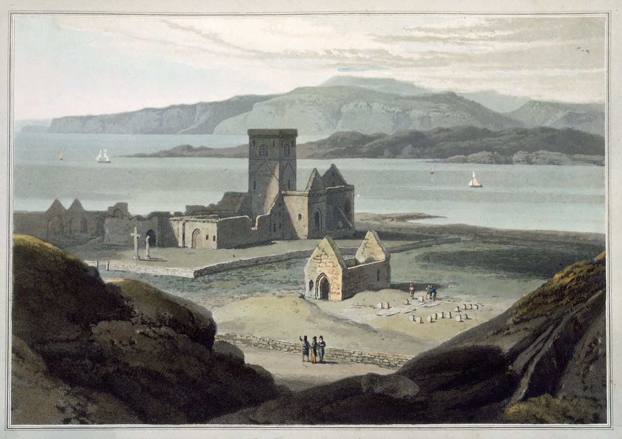 Katedra w Ionie, z „Podróży po Wielkiej Brytanii odbyta między latami 1814 a 1825” opublikowana w 1817 r. (akwatinta) autorstwa William Daniell