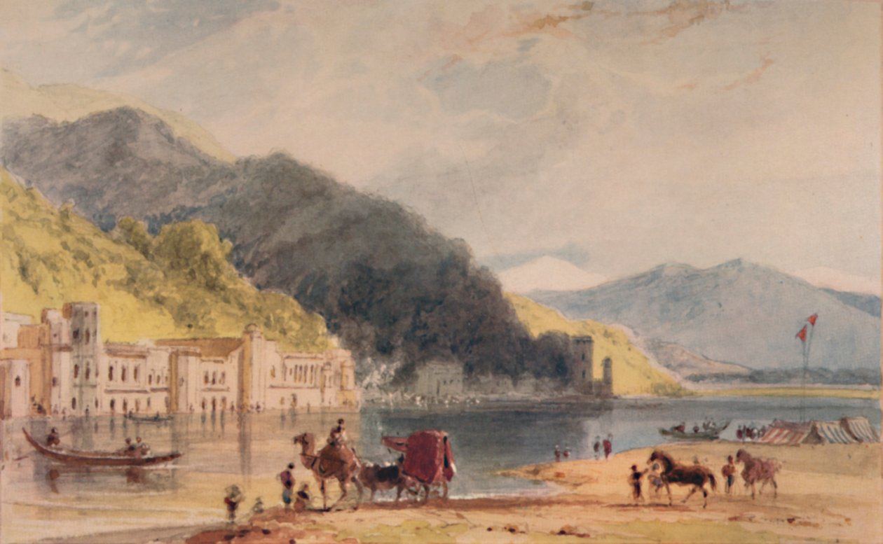 Hurduwar - gdzie Ganges wpływa na równiny Hindoostan, c1786-1791, 1935 autorstwa William Daniell