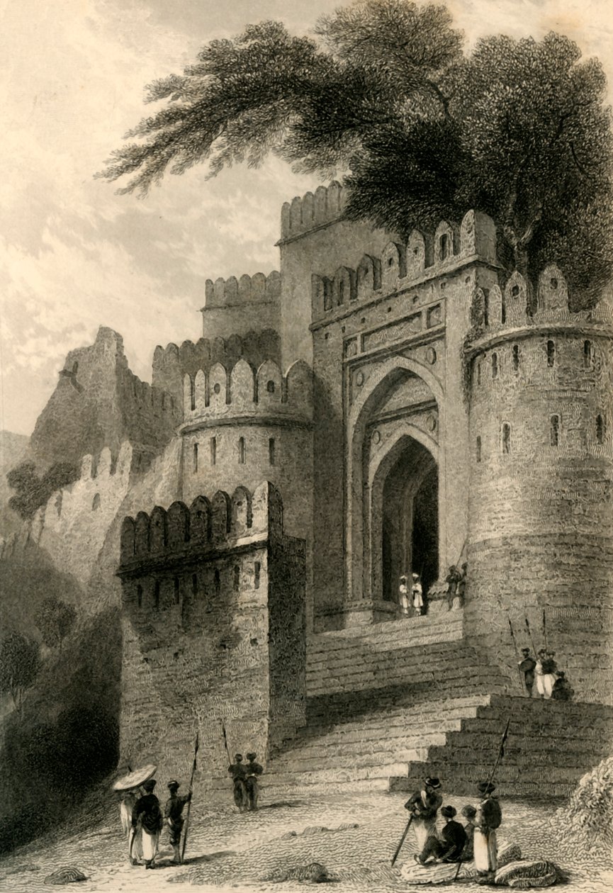 Brama Kulnhuttea, Rotas Gur, 1835. autorstwa William Daniell