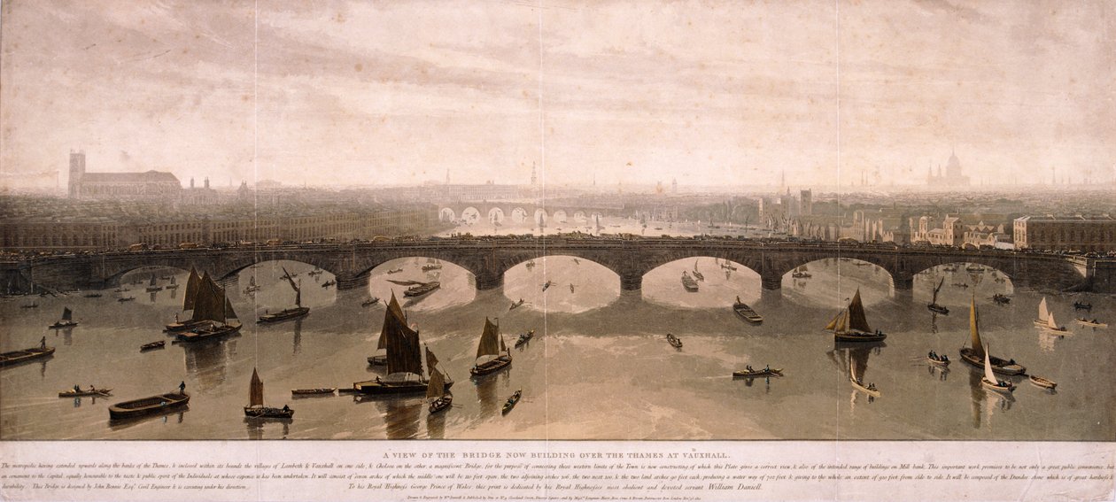 Widok Londynu od południa, 1810 autorstwa William Daniell