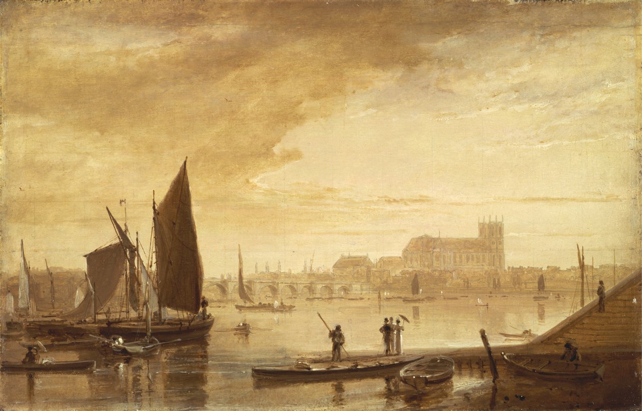 Most Westminsterski i opactwo autorstwa William Daniell