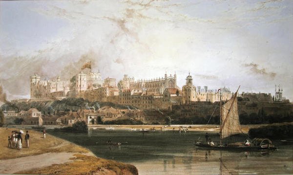 Zamek Windsor (akwarela na papierze) autorstwa William Daniell