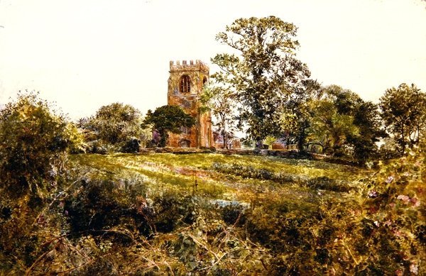 Kościół Shotwick, Cheshire autorstwa William Davis