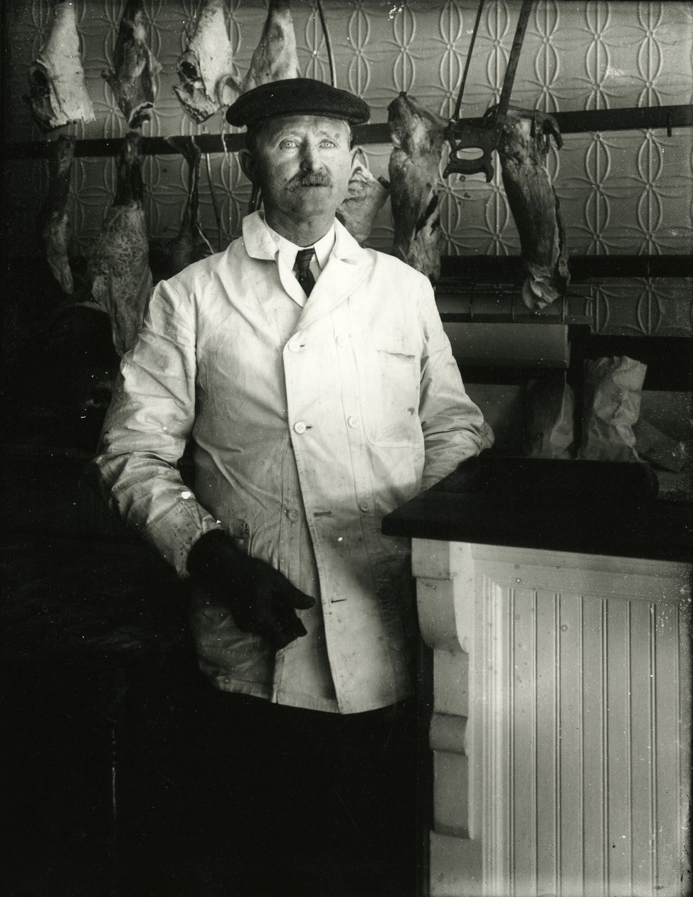 Rzeźnik, ok. 1910-21 autorstwa William Davis Hassler