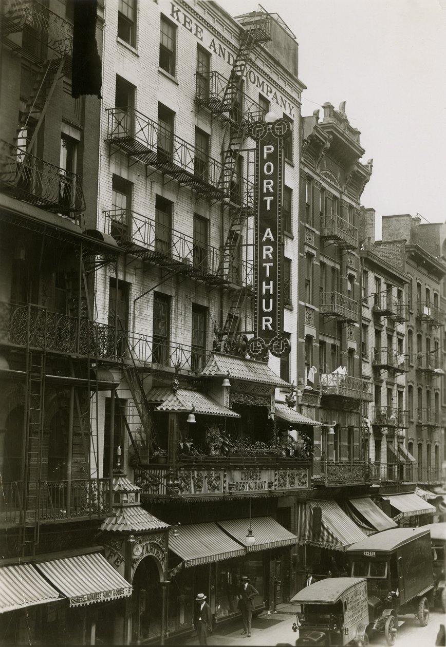 Restauracja Port Arthur, 7 Mott Street, Nowy Jork, 1919 autorstwa William Davis Hassler