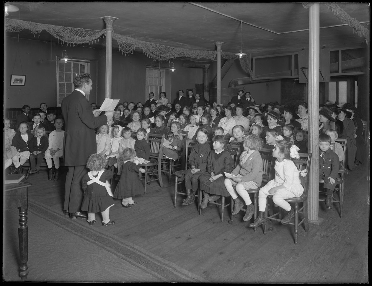 Klasa szkółki niedzielnej w kościele baptystów przy 235 E. 83rd Street, Nowy Jork, 27 lutego 1916 r. autorstwa William Davis Hassler