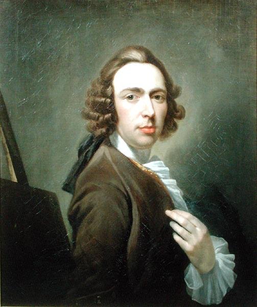 Autoportret, ok. 1750 (olej na płótnie) autorstwa William Delacour