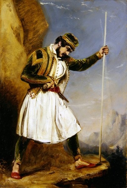 An Evzone (olej na papierze) autorstwa William Derby