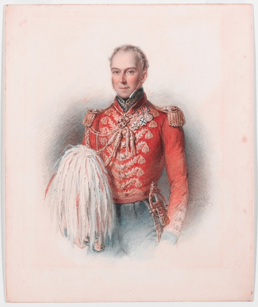 Generał dywizji William George Keith Elphinstone, ok. 1837 r autorstwa William Derby