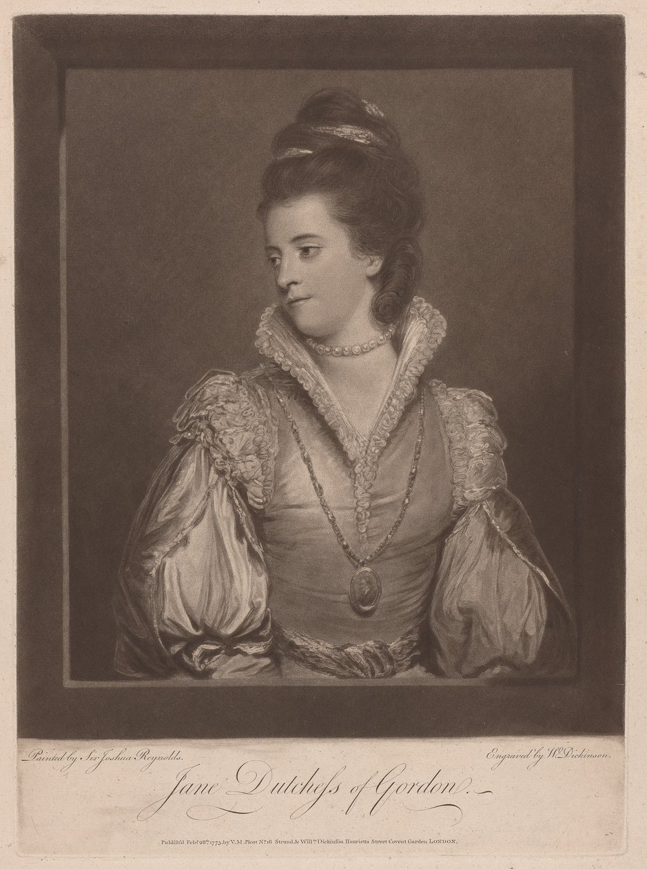 Jane Księżna Gordona autorstwa William Dickinson