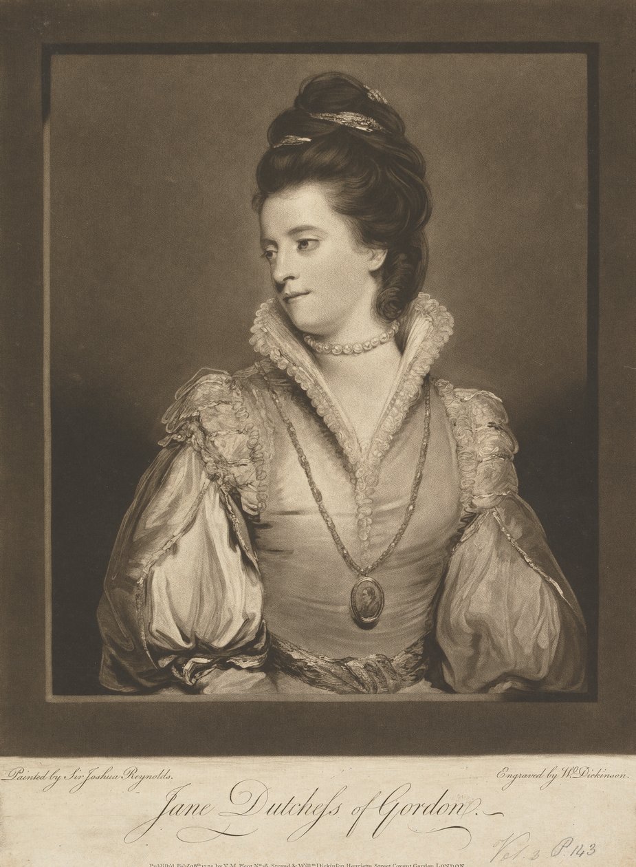 Jane Gordon (z domu Maxwell), księżna Gordona autorstwa William Dickinson