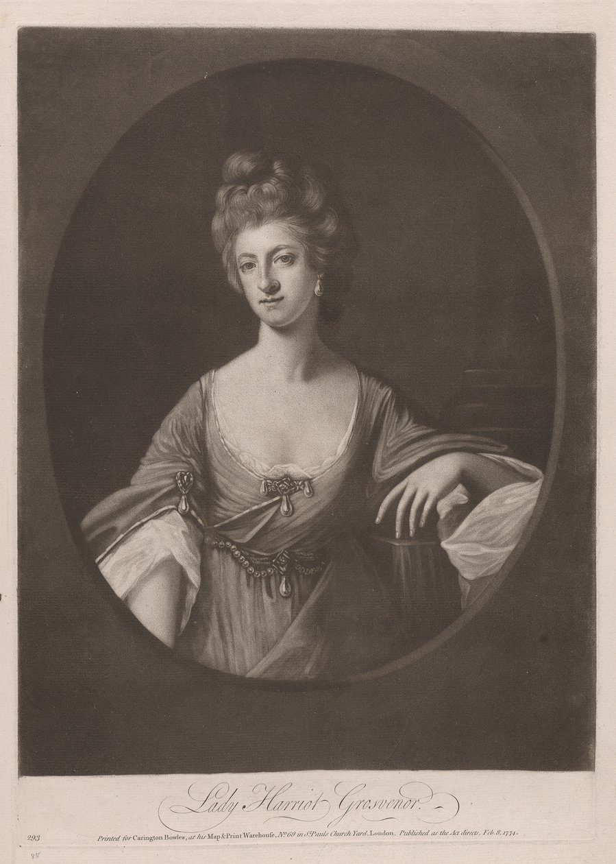 Lady Harriot Grosvenor autorstwa William Dickinson