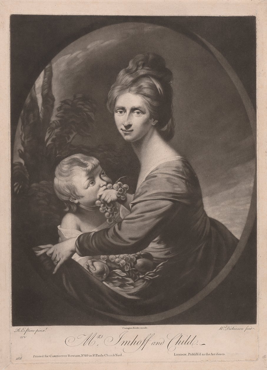 Pani Imhoff z dzieckiem autorstwa William Dickinson