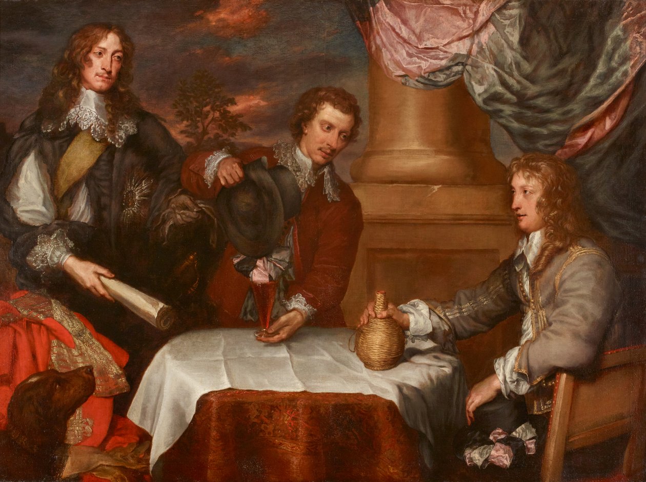 Portret księcia Ruperta, pułkownika Williama Legge (prawdopodobnie) i pułkownika Johna Russella autorstwa William Dobson