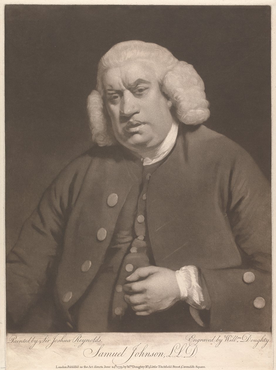 Samuel Johnson, LLD autorstwa William Doughty