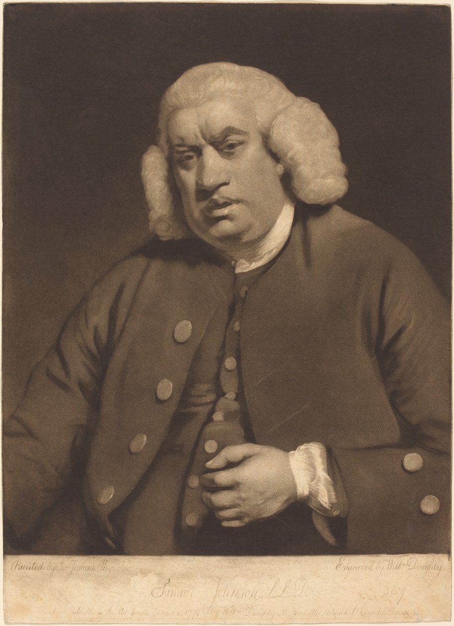 Samuel Johnson autorstwa William Doughty after Sir Joshua Reynolds